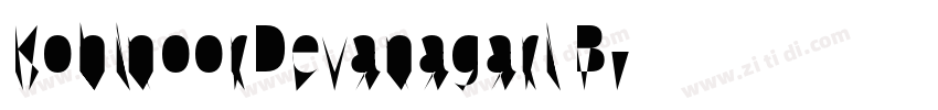 KohinoorDevanagari B字体转换